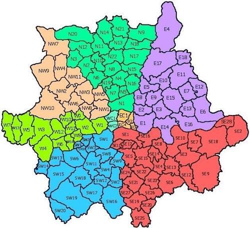 【英国】在英国买房必读常识：英国邮区划分图