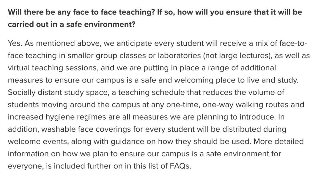 秋季如期开学！英国高校官宣，学生将这样上课